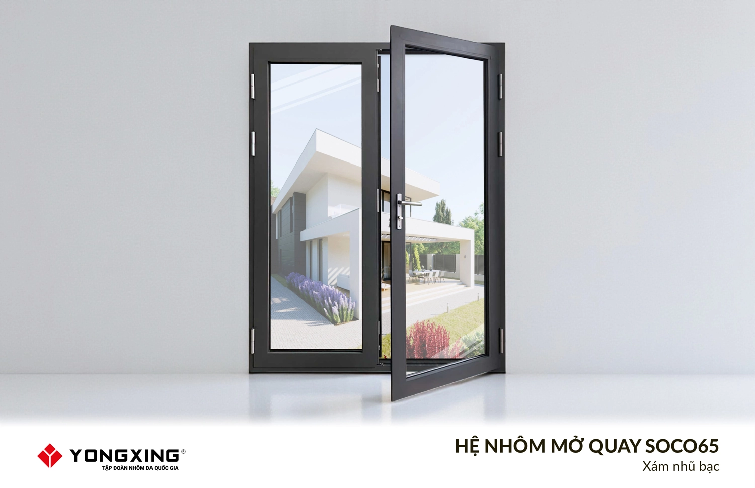 1508 Hệ nhôm mở quay SOCO65