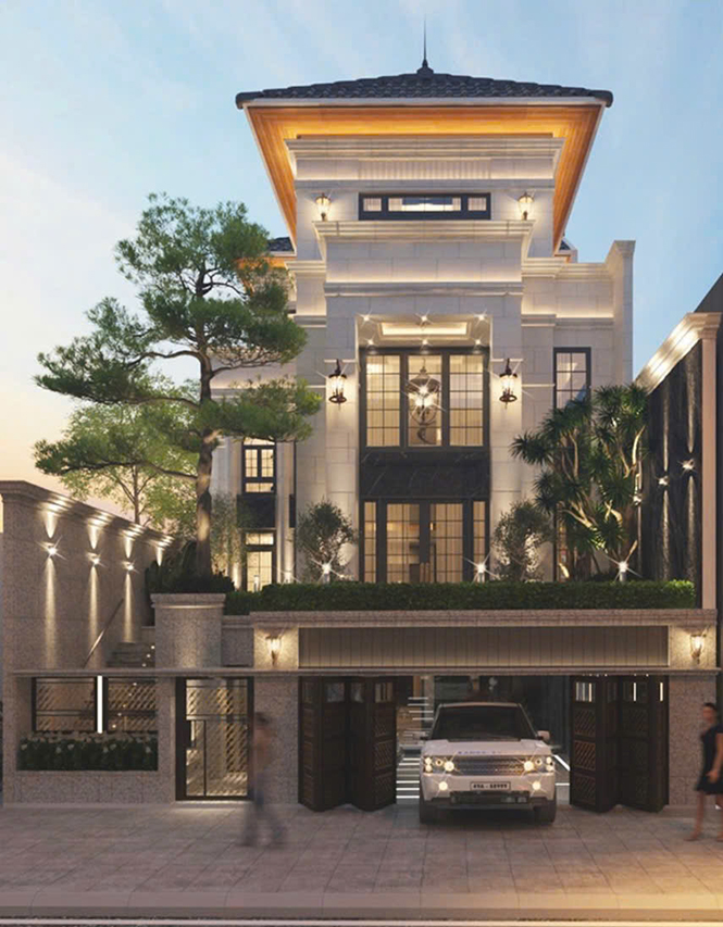 Villa cao cấp tại Lâm Đồng sử dụng  cửa nhôm Yongxing hệ 55 cải tiến màu nòng súng
