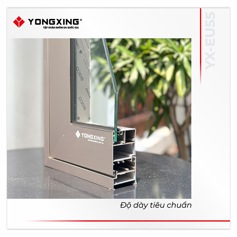 YX-EU55, giải pháp nhôm hệ 55 cao cấp  2