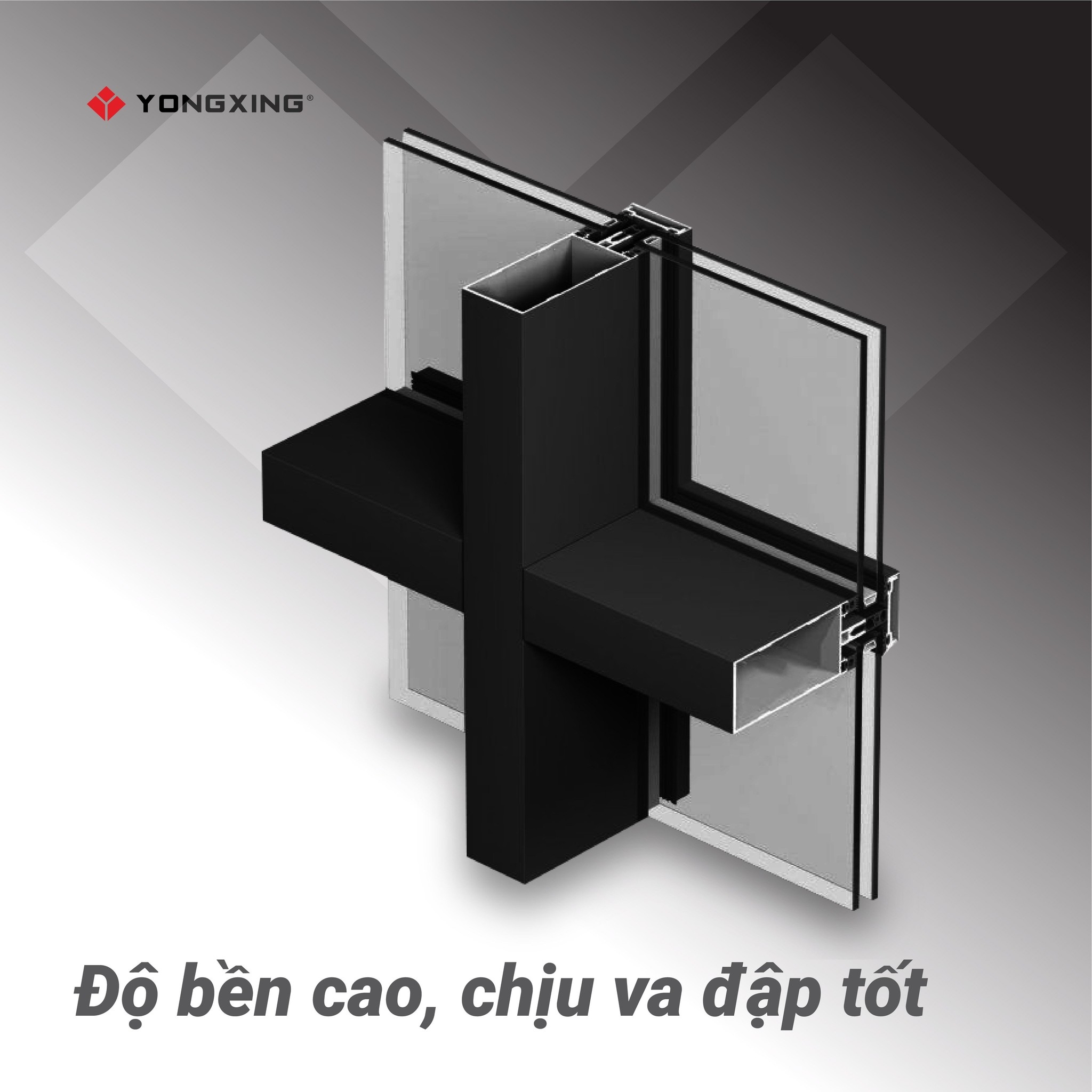 Hệ vách mặt dựng Yongxing 3