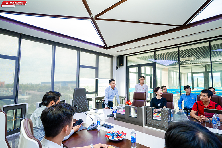 Đoàn doanh nghiệp tham quan nhà máy nhôm Yongxing  14