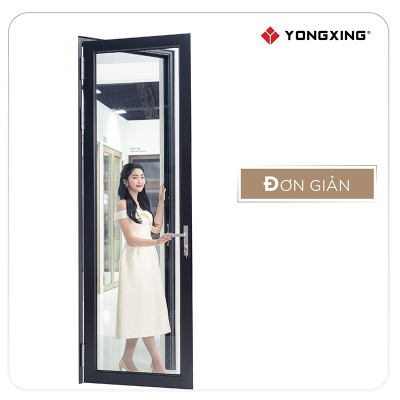 Ưu điểm hệ nhôm YX-C55, cửa đi và cửa sổ mở quay 2