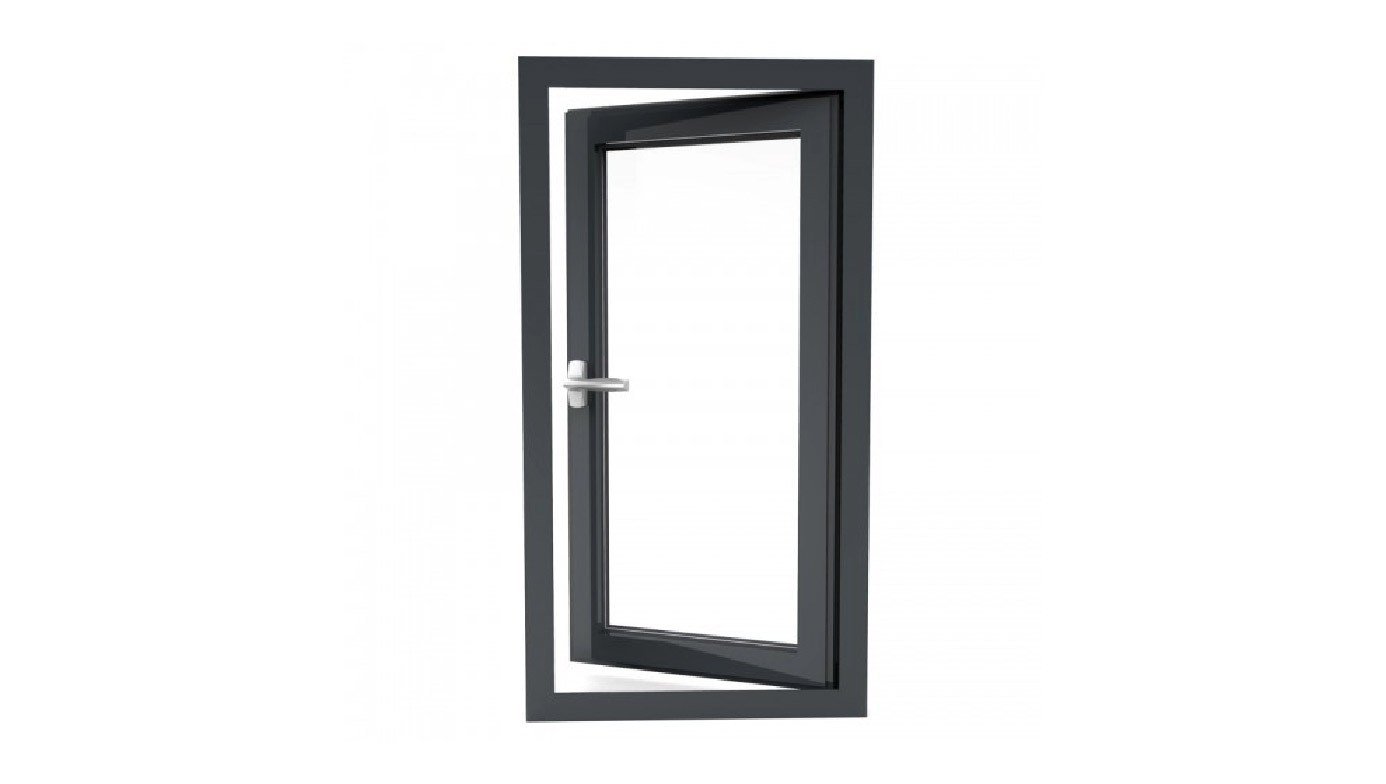 Cửa nhôm Yongxing hệ 8090, cửa sổ mở quay 1 cánh