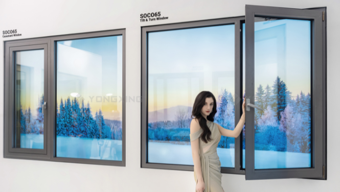 Cửa sổ mở quay Soco65 fluorocabon 4