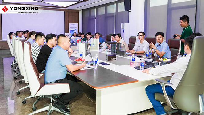 ĐOÀN DNSX CỬA NHÔM LÂM ĐỒNG THAM QUAN NHÀ MÁY NHÔM YONGXING  15