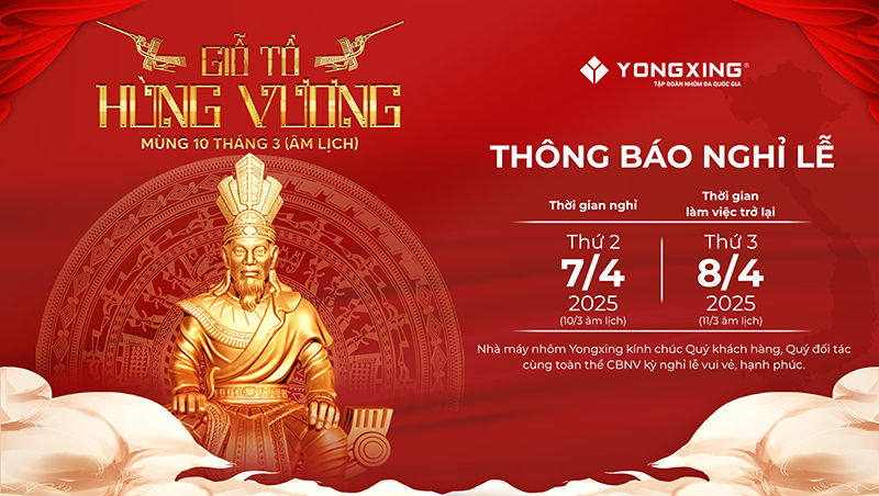 THÔNG BÁO NGHỈ LỄ GIỖ TỔ HÙNG VƯƠNG 2025